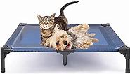 suddus Elevated Dog Beds Waterproof Outdoor, Portable Raised Dog Bed, Dog Bed Off The Floor, Dog Bed Easy Clean Indoor or Outdoor Use, Medium, Blue