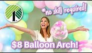How to make a Dollar Tree Balloon Arch (no stand required!)🎈