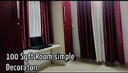 Simple design 100 sq ft bed room
