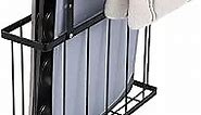 KES Over Cabinet Door Organizer with Towel Bar, 3 Different Heights Kitchen Cabinet Organizer with Towel Holder Cutting Board Organizer, Over The Cabinet Door Organizer Matte Black, KUR520-BK