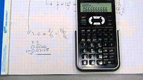 Convert feet-inches to decimal inches