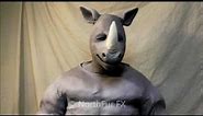 Foam Latex Rhinoceros Muzzle Prosthetic Mask