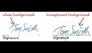 How To Make A Transparent PDF Signature Stamp