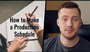 Free Production Schedule Template! What is a Production Schedule?