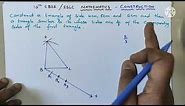 Construct a triangle of side 4cm, 5cm and 6cm and a triangle similar to it whose sides are 2/3 of