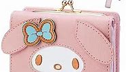 Women's Wallets Trendy Cute Wallet Women, Western Purse Leather Carteras Para Mujer, Anime Coin Purse for Girls Moneybag (Pink)