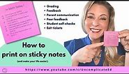 How to Print on Sticky Notes