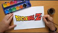 How to draw the Dragon Ball Z logo
