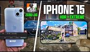 iPhone 15 and 15 Plus PUBG/BGMI HDR Extreme Test | iPhone 15 PUBG Test | iPhone 15 HDR Extreme Test