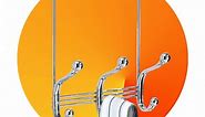 6 Hooks Chrome Steel Door Rack