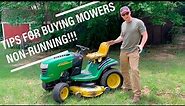 Buy Used John Deere Riding Lawn Mower (NON RUNNING!!) - Tips & Tricks
