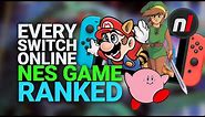Every Nintendo Switch Online NES Game RANKED