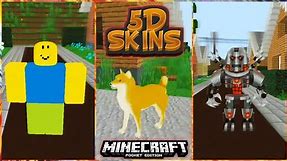 🔥5D Realistic Skins IN MINECRAFT PE! | Minecraft Pocket Edition | 5D Skin Pack | Download