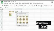 Add Emoji's on your Excel or Google Sheets.