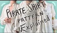 how to adjust and alter a pirate shirt pattern
