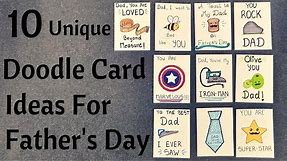 DIY Father's Day Pun Doodle Cards || Birthday Cards For Dad