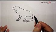 How To Draw a Frog - Step-by-Step