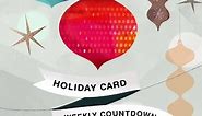 Holiday Card Weekly Countdown