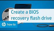 Creating a BIOS Recovery Flash Drive for HP Notebooks | HP Notebooks | HP Support
