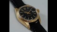 1979 Ladies Rolex Oyster Perpetual Datejust 18k gold vintage watch with boxes. Ref 6917