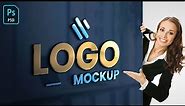 How to Create 3D Logo Mockup on Glass Wall using Adobe Photoshop