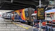 London Waterloo to Portsmouth Harbour by Train: Journey Aboard South Western Railway Class 450 EMU