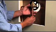 Installing a 1-Handle Posi-Temp Shower Valve: Copper to Copper