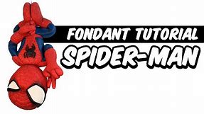 How to make a fondant SPIDER-MAN | SUPERHERO cake topper