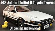 1:18 Autoart Initial D Toyota Trueno "AE86" Unboxing and Review!