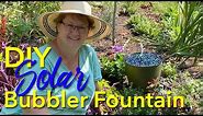 Make a DIY Solar Bubbler Fountain For The Garden - 💦🌺👍🏻