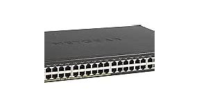 NETGEAR 48-Port Gigabit Ethernet Unmanaged PoE+ Switch (GS348PP) - with 24 x PoE+ @ 380W, Desktop or Rackmount