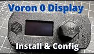 Voron 0 Display Installation, Configuration and Features