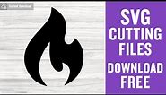 Fire Flames Svg Free Cut File for Cricut