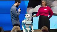 Unboxing, launch of Georgian College robots