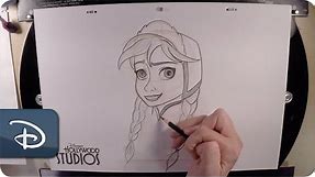 How-To Draw Anna | Disney's Frozen | Walt Disney World