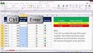 Excel Magic Trick 1204: Conditional Formatting For Day’s Change: Up & Down Icon Arrows