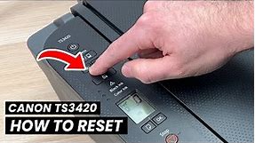 Canon Pixma TS3420: How to Reset & Restore your Printer