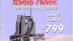 1989 Old School Cell Phone Ad From Radio Shack
