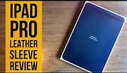 iPad Pro Leather Sleeve Review (Midnight Blue)
