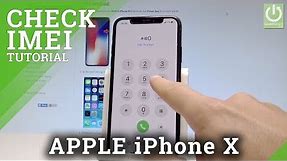 How to Check IMEI in iPhone X - All IMEI Methods / APPLE IMEI