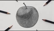 How To Draw an APPLE using Pencils