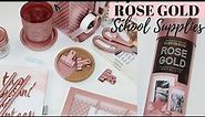 10 DIY ROSE GOLD SCHOOL SUPPLIES IDEAS - Easy & Affordable!