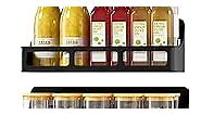 Spice Rack Magnetic Spice Rack for Refrigerator, 4Pack Magnetic Shelf, Strong Magnetic Fridge Organizer, Spice Rack Organizer, Heavy Duty Seasoning Rack For Kitchen Organization And Storage