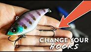 WHY and HOW To Change Your TREBLE Hooks | Fishing Lure Maintenance Tips