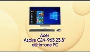 Acer Aspire C24-963 23.8" All-in-One PC - Intel® Core™ i5, 1 TB HDD Silver - Product Overview