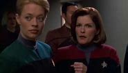 "Alright, let's just get started before my headache gets any worse." Captain Janeway