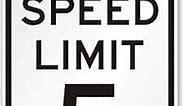 SmartSign "Speed Limit 5" Sign | 18" x 24" 3M Engineer Grade Reflective Aluminum
