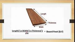 How To Calculate Board Feet