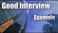 Job Interview....good example