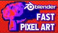 Make Pixel Art EASY w/ Blender 3D